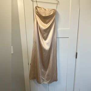 J. Crew Collection Silk Peach/Pink maxi skirt